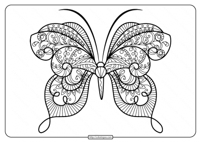 butterfly mandala coloring pages book 50
