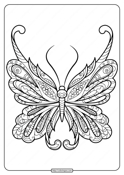 butterfly mandala coloring pages book 53