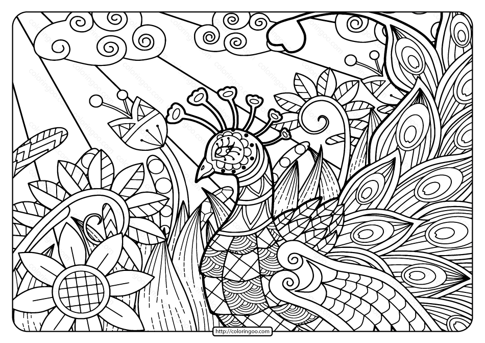 printable adult pdf coloring page book 02