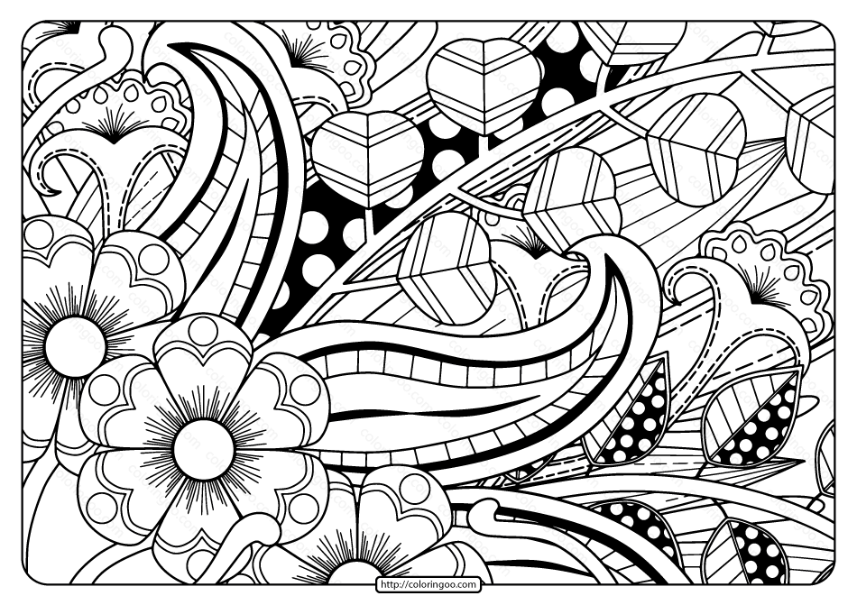 printable adult pdf coloring page book 03