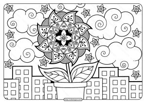 printable adult pdf coloring page book 10