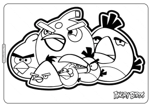 printable angry birds pdf coloring page