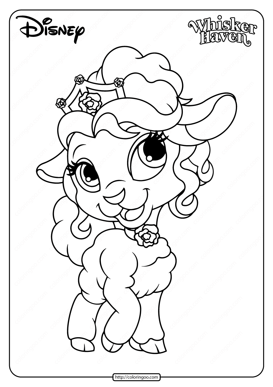 printable palace pets page pdf coloring pages