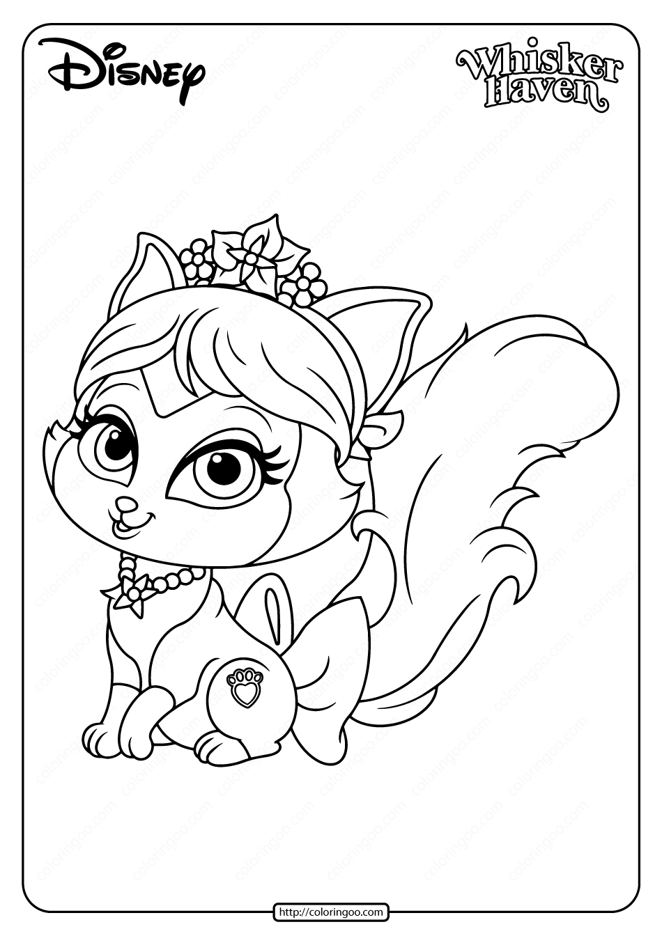 printable palace pets plumdrop pdf coloring pages