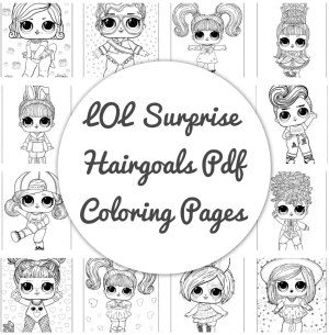 LOL Surprise Hairgoals Pdf Coloring Pages