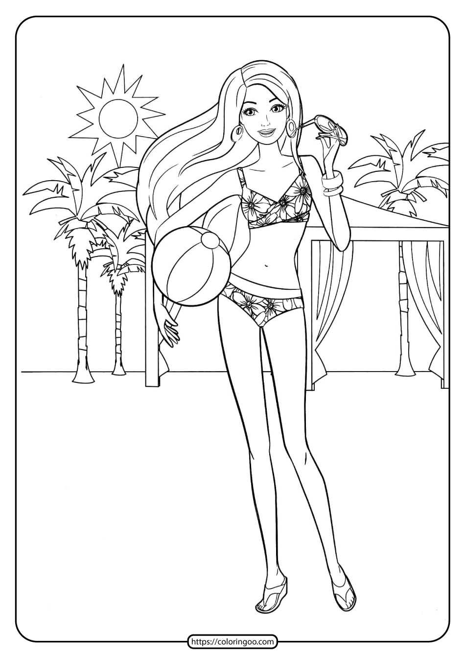 free printable barbie coloring pages 05