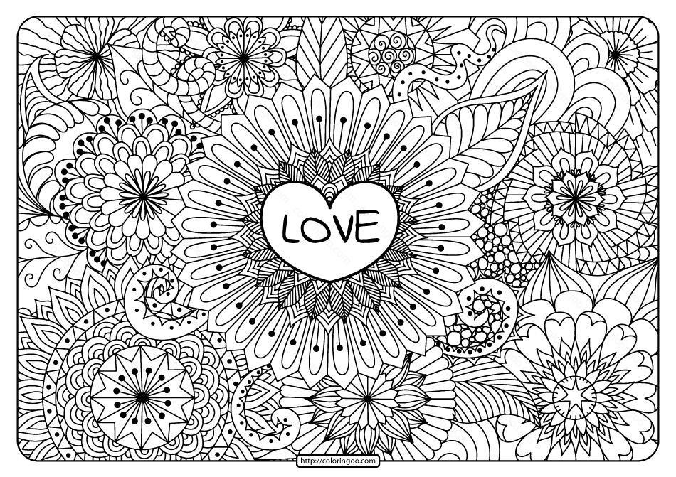 free printable love pdf coloring page e1589297510754