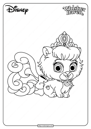 printable palace pets slipper pdf coloring pages