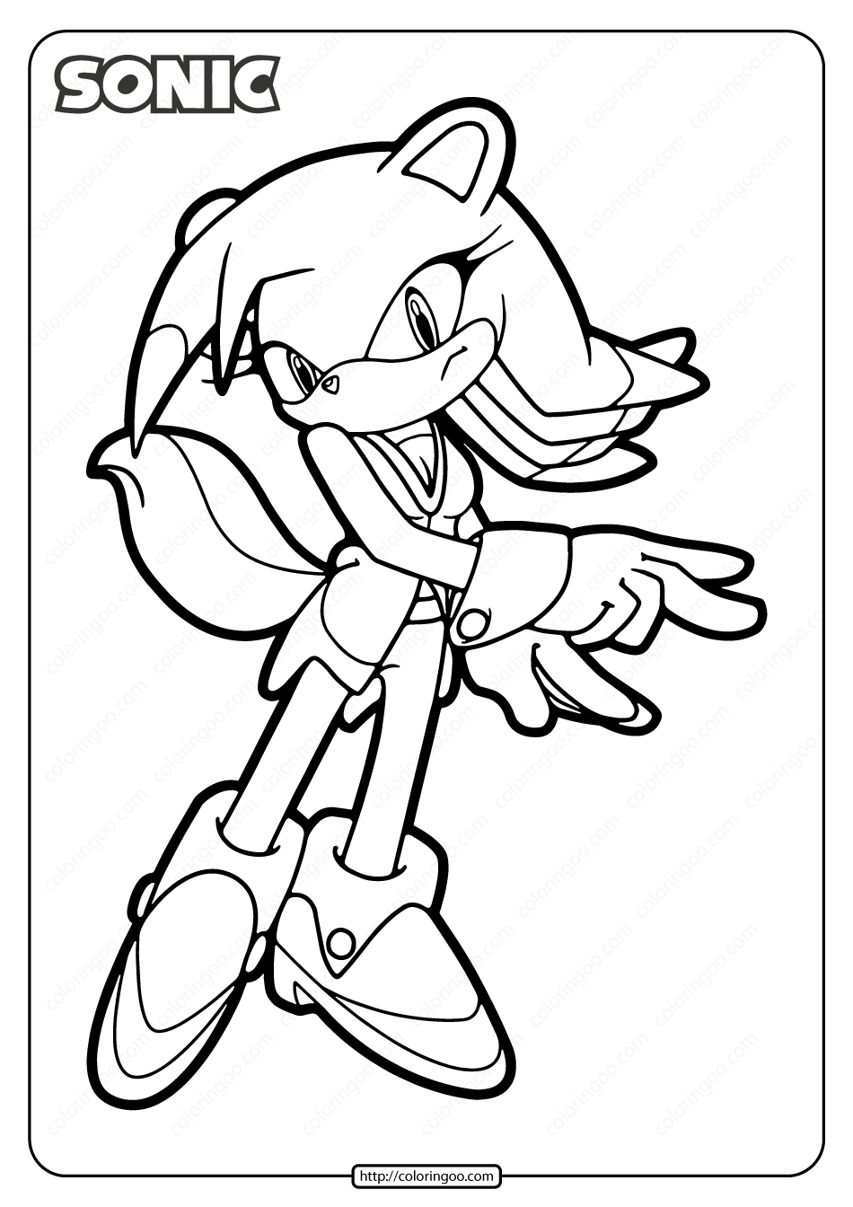 Sonic the Hedgehog coloring pages
