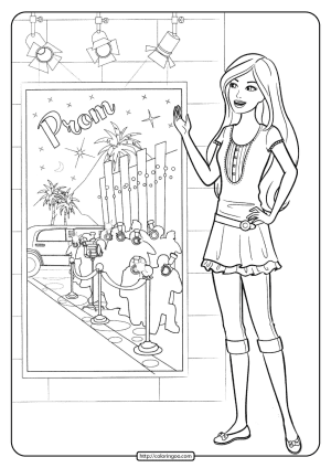 free printable barbie pdf coloring pages 19