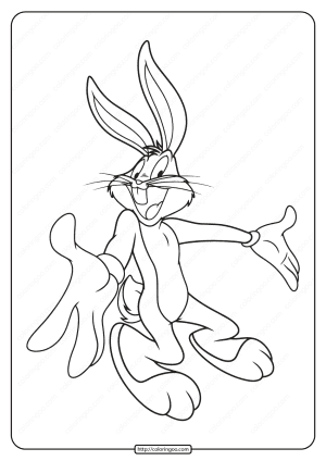 free printable bugs bunny pdf coloring page 03