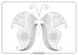 free printable butterfly pdf coloring pages 55 e1591097376751