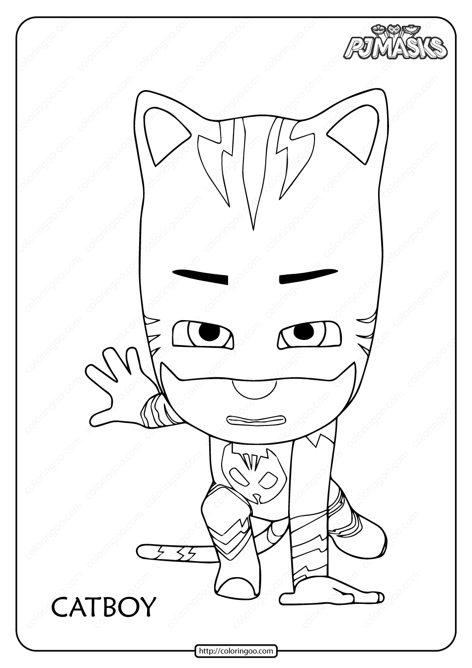 free printable pj masks catboy coloring pages