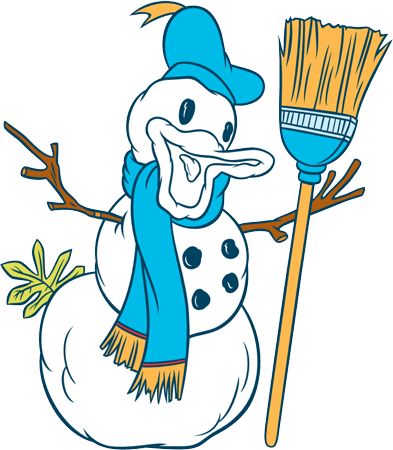 Donald Duck a Snowman