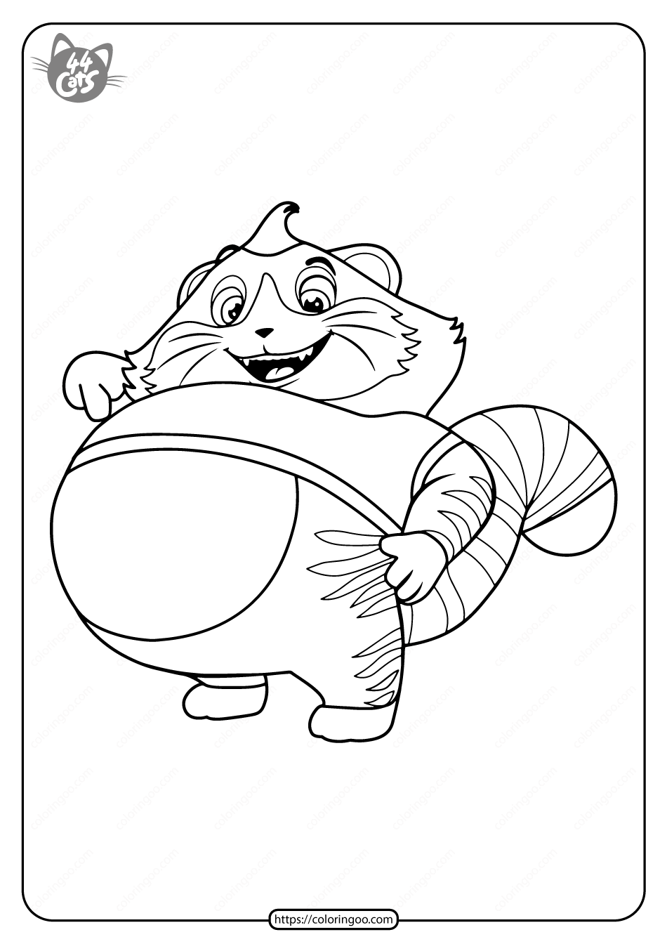 free printable 44 cats meatball pdf coloring pages