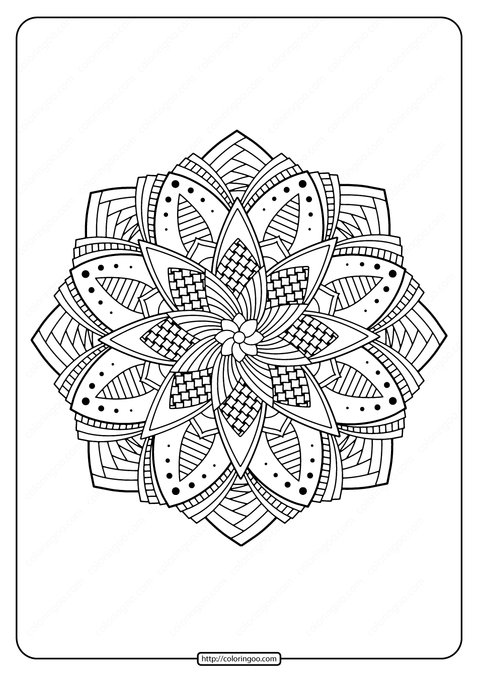 free printable adult floral mandala coloring page 54