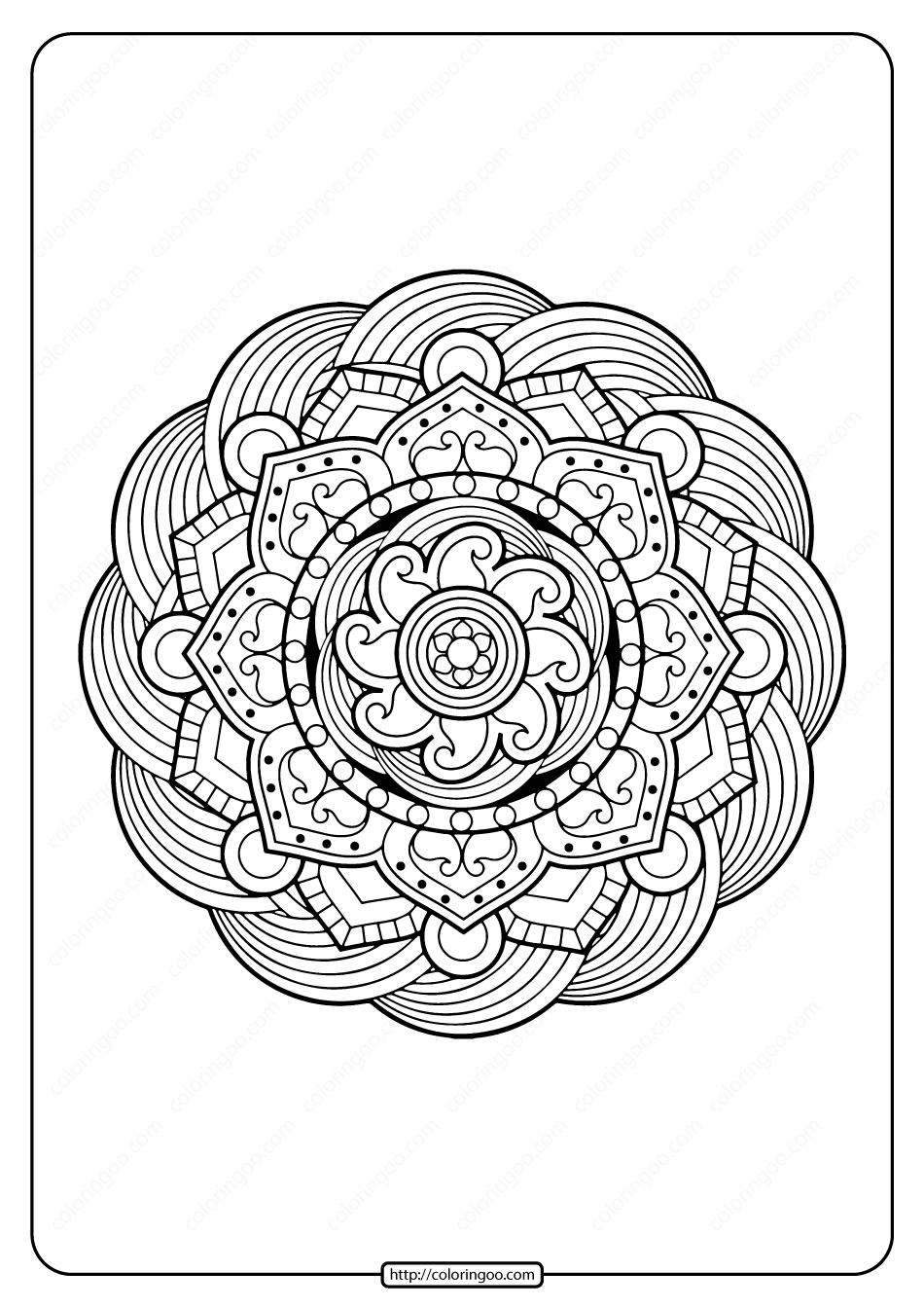 free printable adult floral mandala coloring page 57