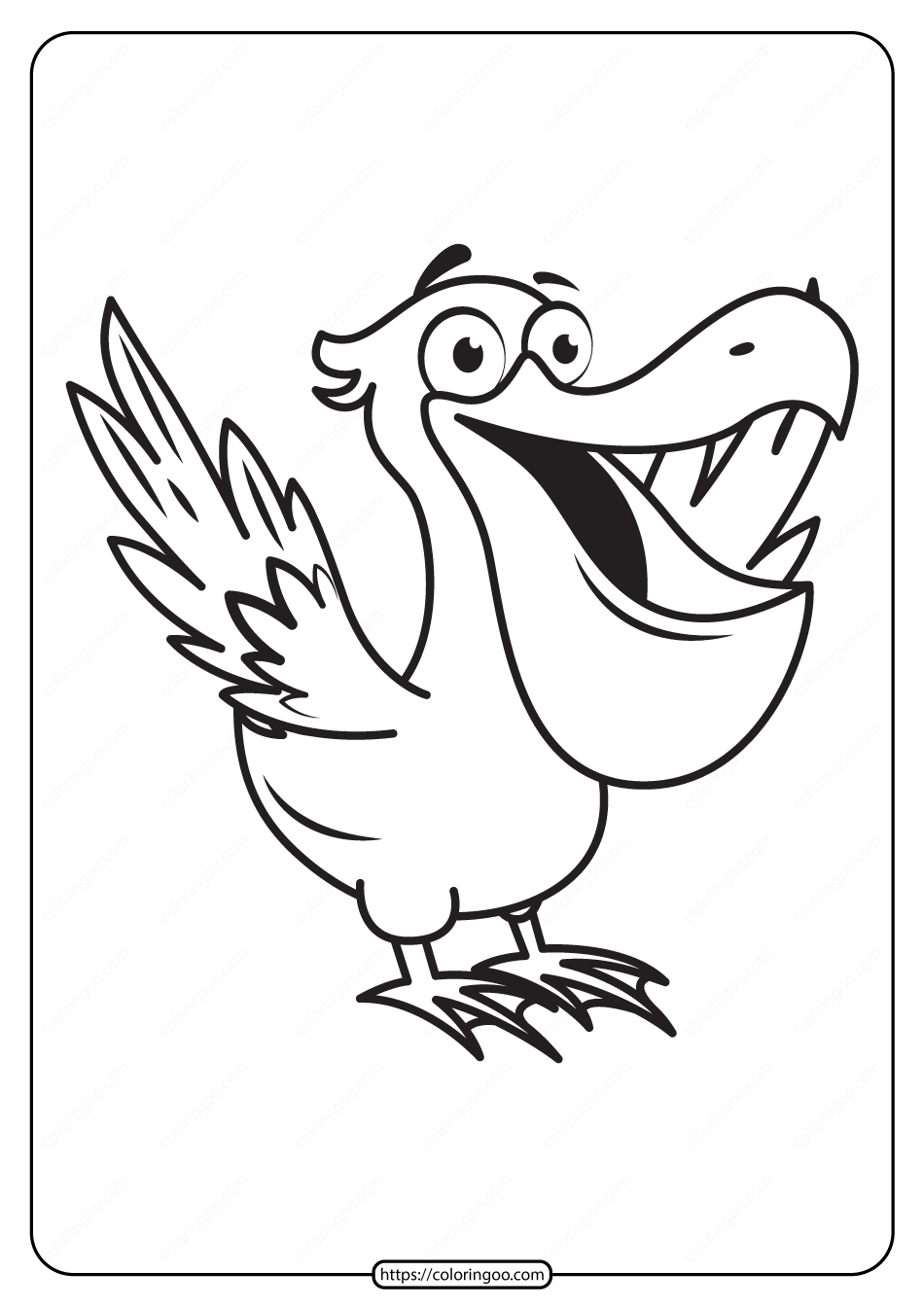 free printable animals bird pdf coloring pages 03