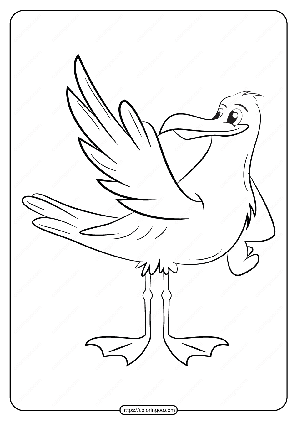 free printable animals bird pdf coloring pages 10