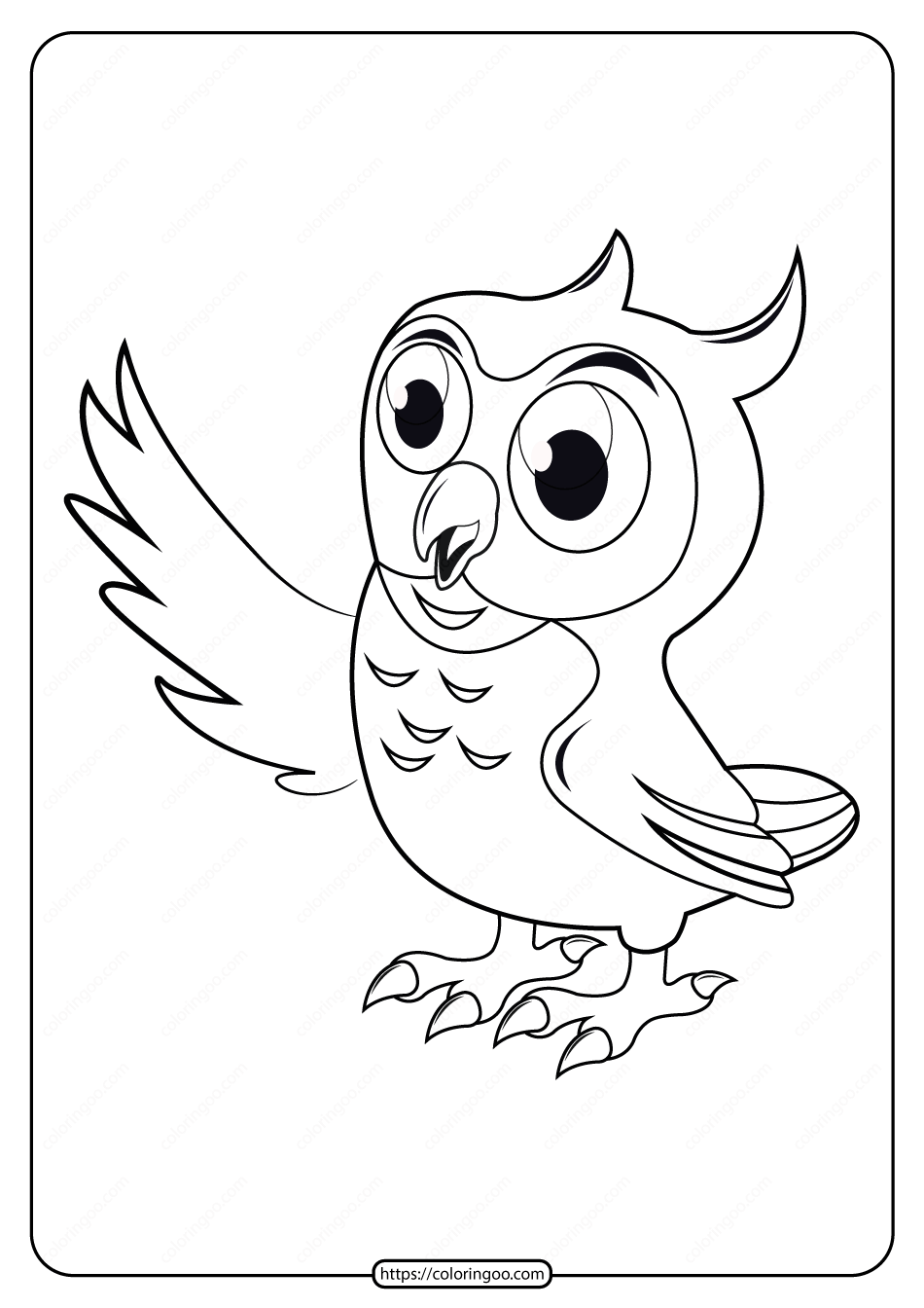 free printable animals bird pdf coloring pages 14