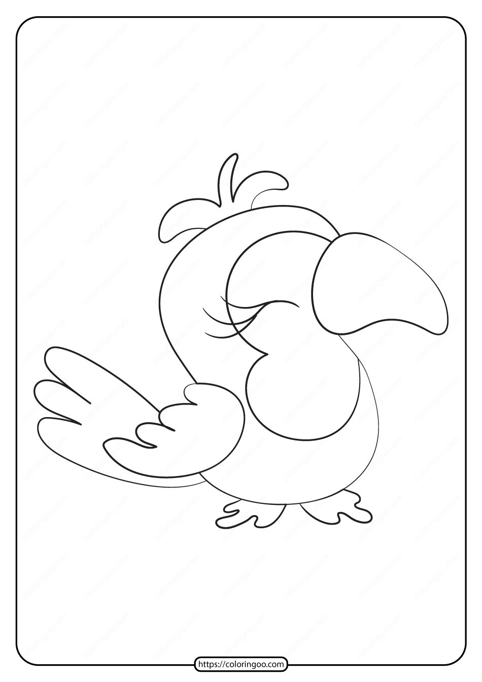 free printable animals bird pdf coloring pages 32