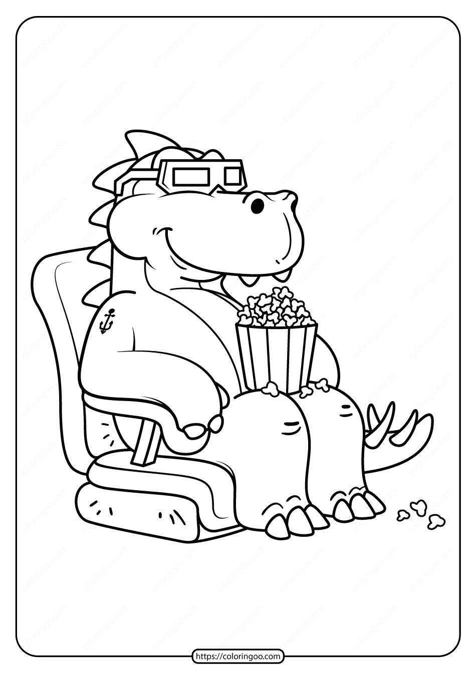 free printable animals dinosaur coloring pages 01