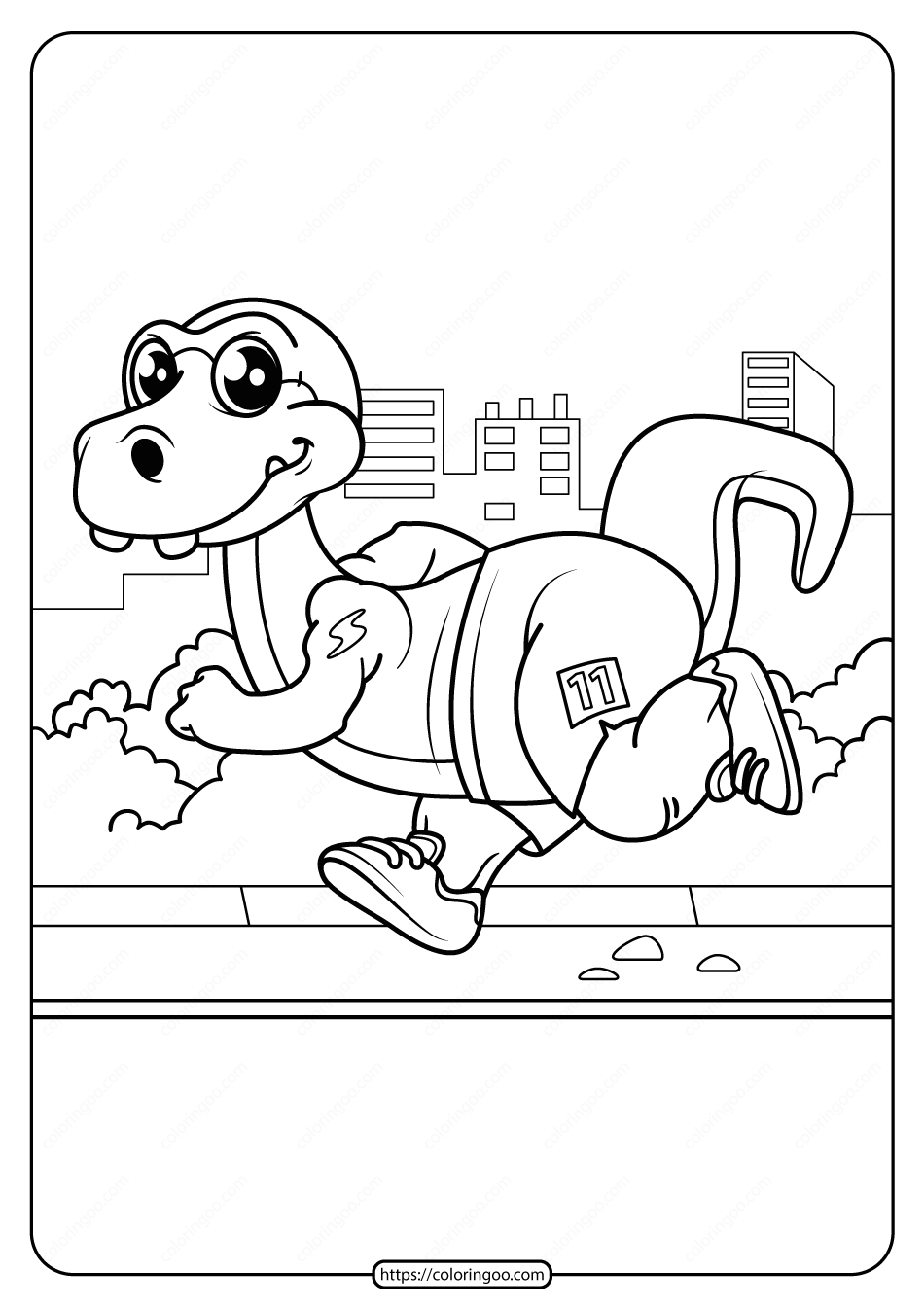 free printable animals dinosaur coloring pages 12