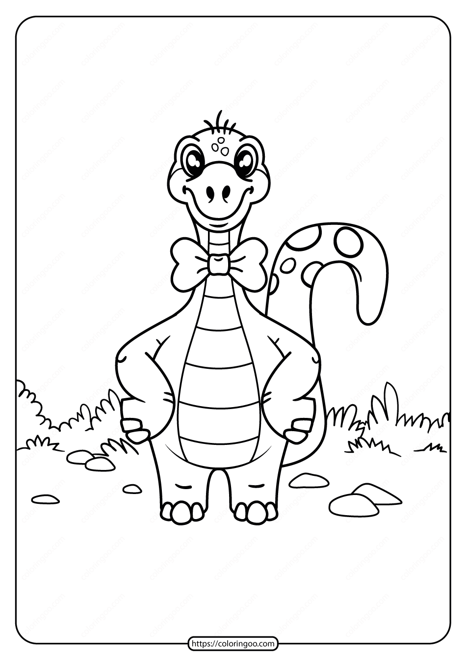 free printable animals dinosaur coloring pages 13