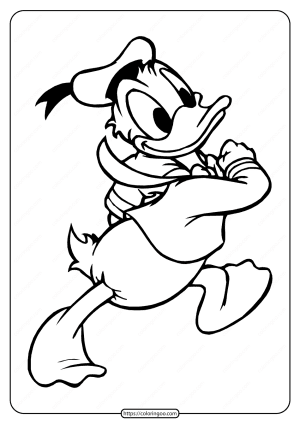free printable donald duck pdf coloring page 11