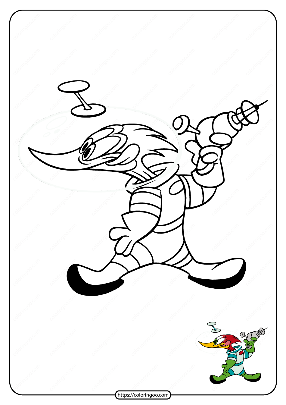free printable woody woodpecker coloring pages 05