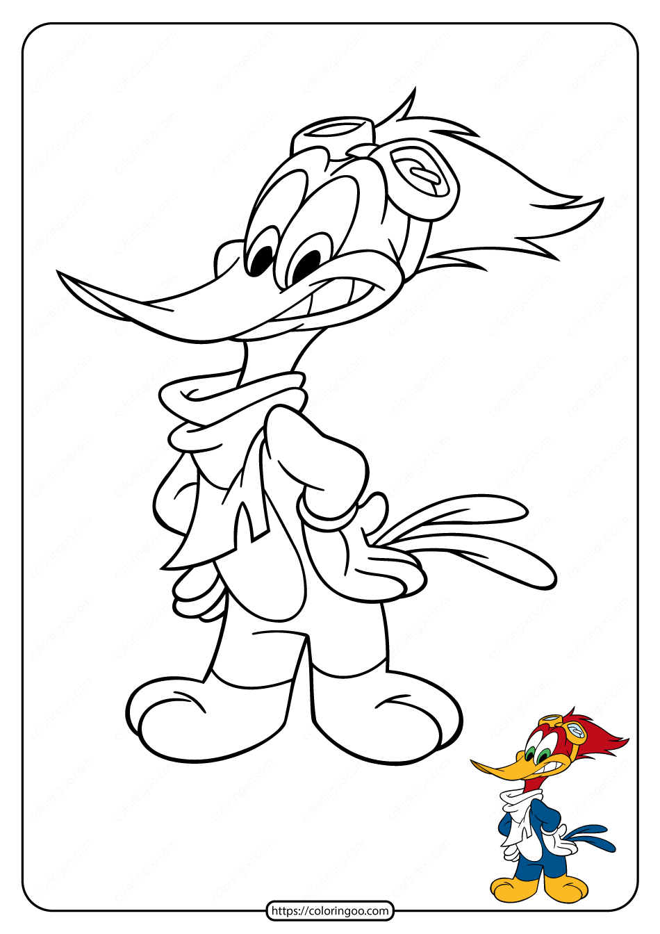 free printable woody woodpecker coloring pages 12