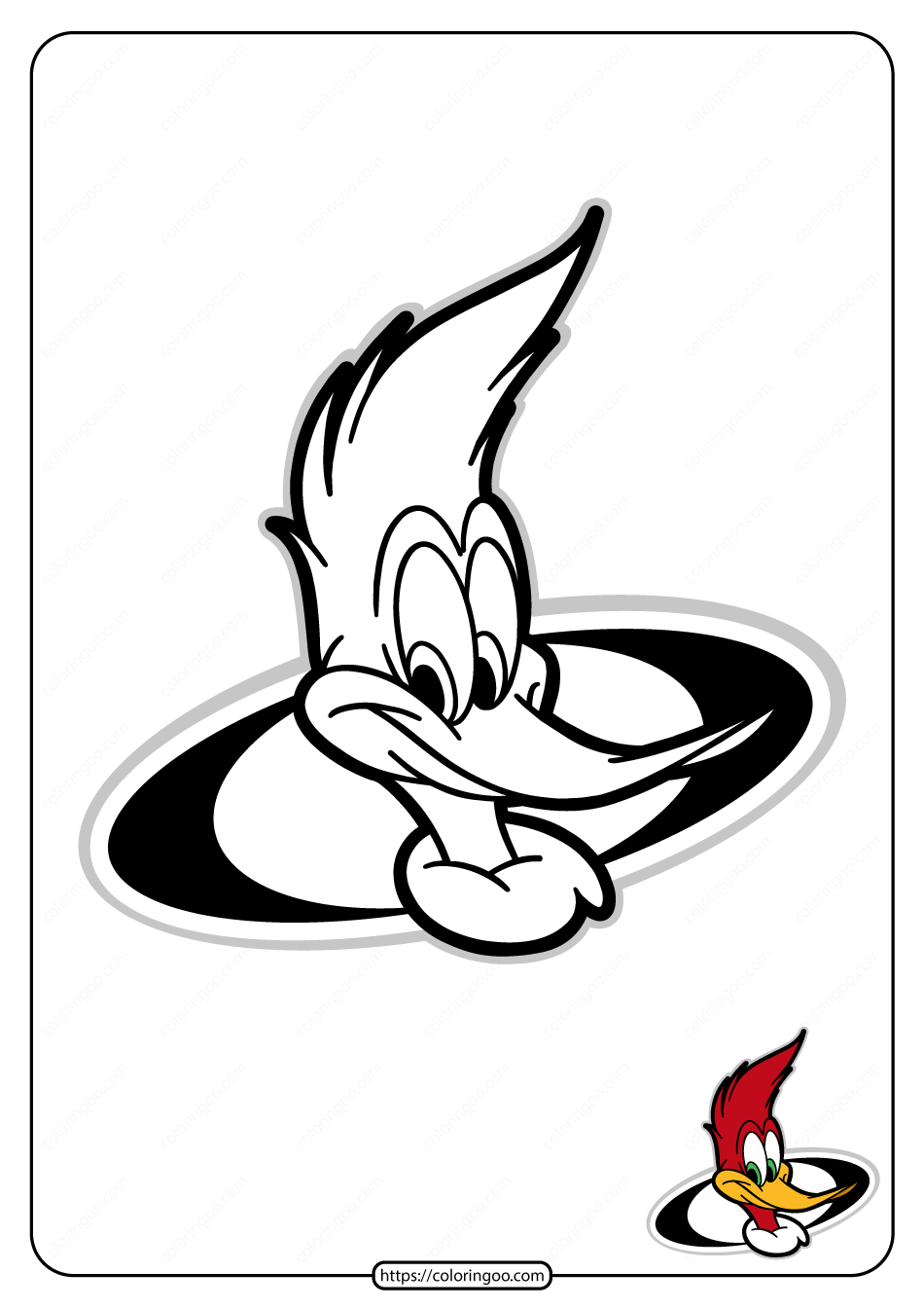 Free Printable Woody Woodpecker Coloring Pages