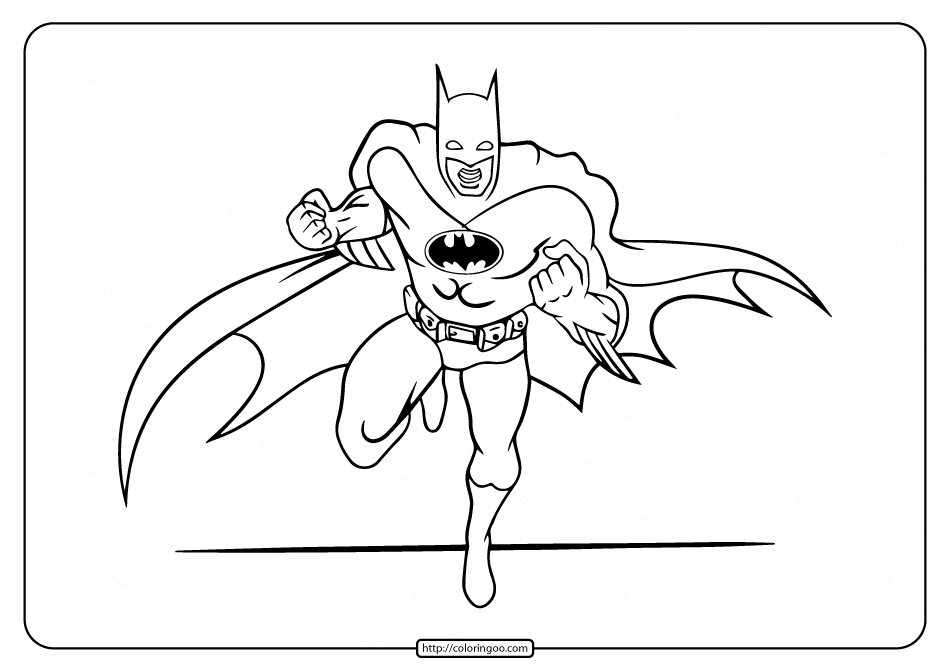 free printable batman coloring pages