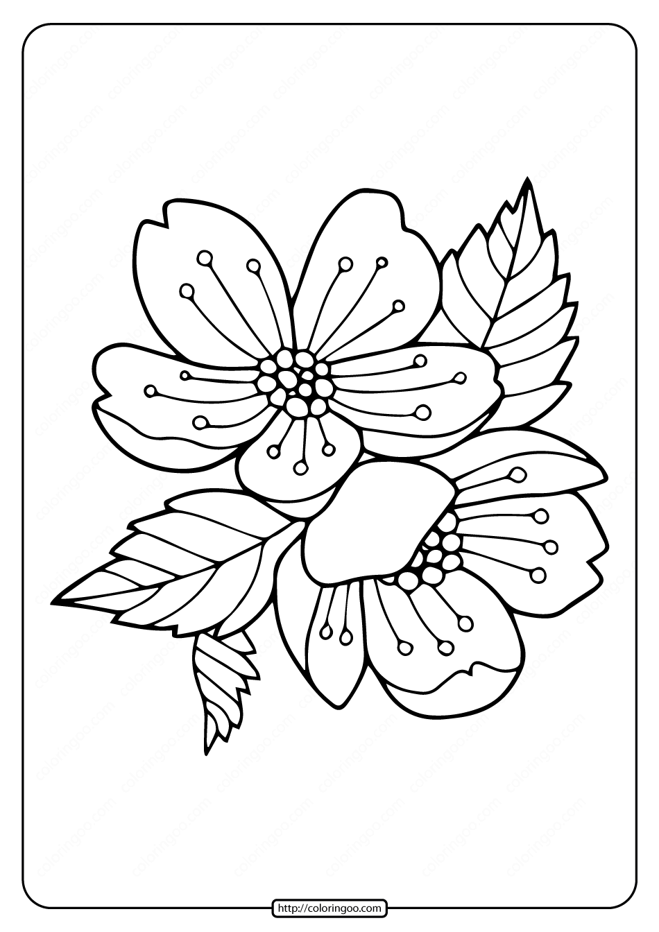 free printable flower wreath coloring pages