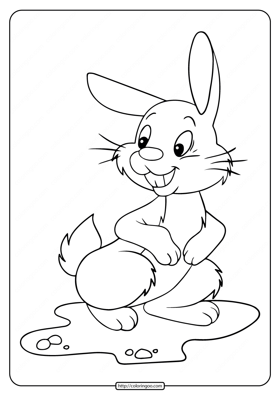 free rabbit coloring pages