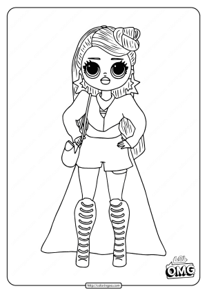 omg fashion doll miss independent coloring page