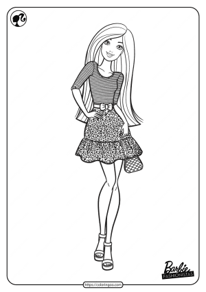 printable barbie fashionistas pdf coloring pages 01