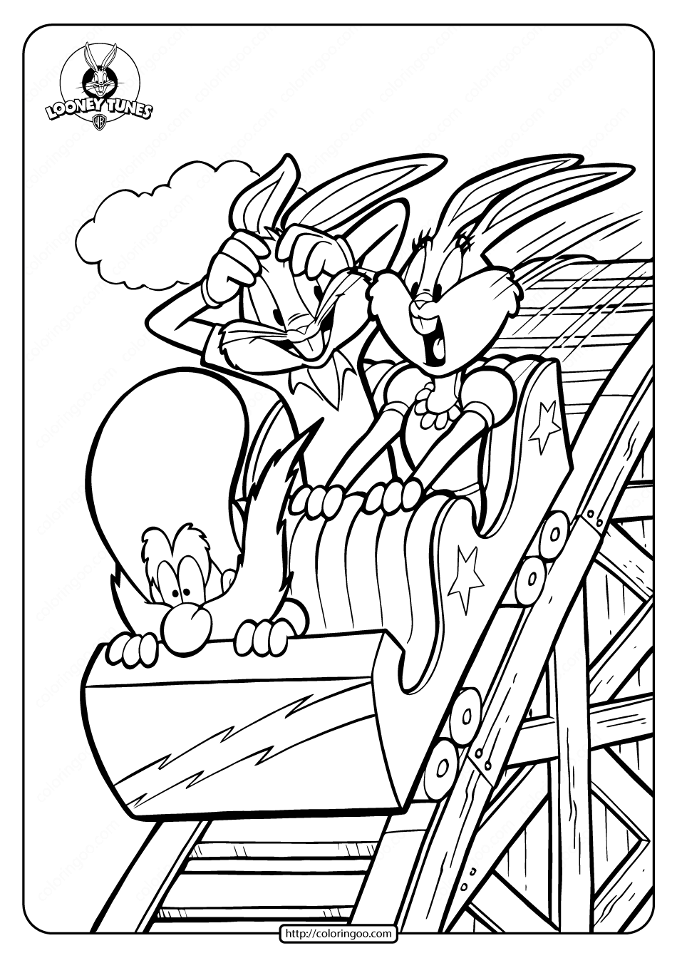 bugs bunny yosemite sam coloring pages