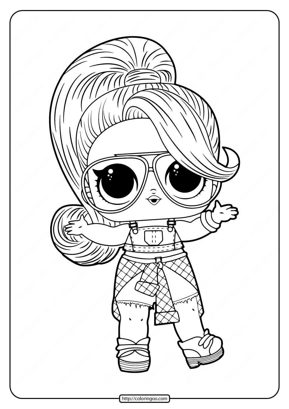 free printable lol doll coloring pages