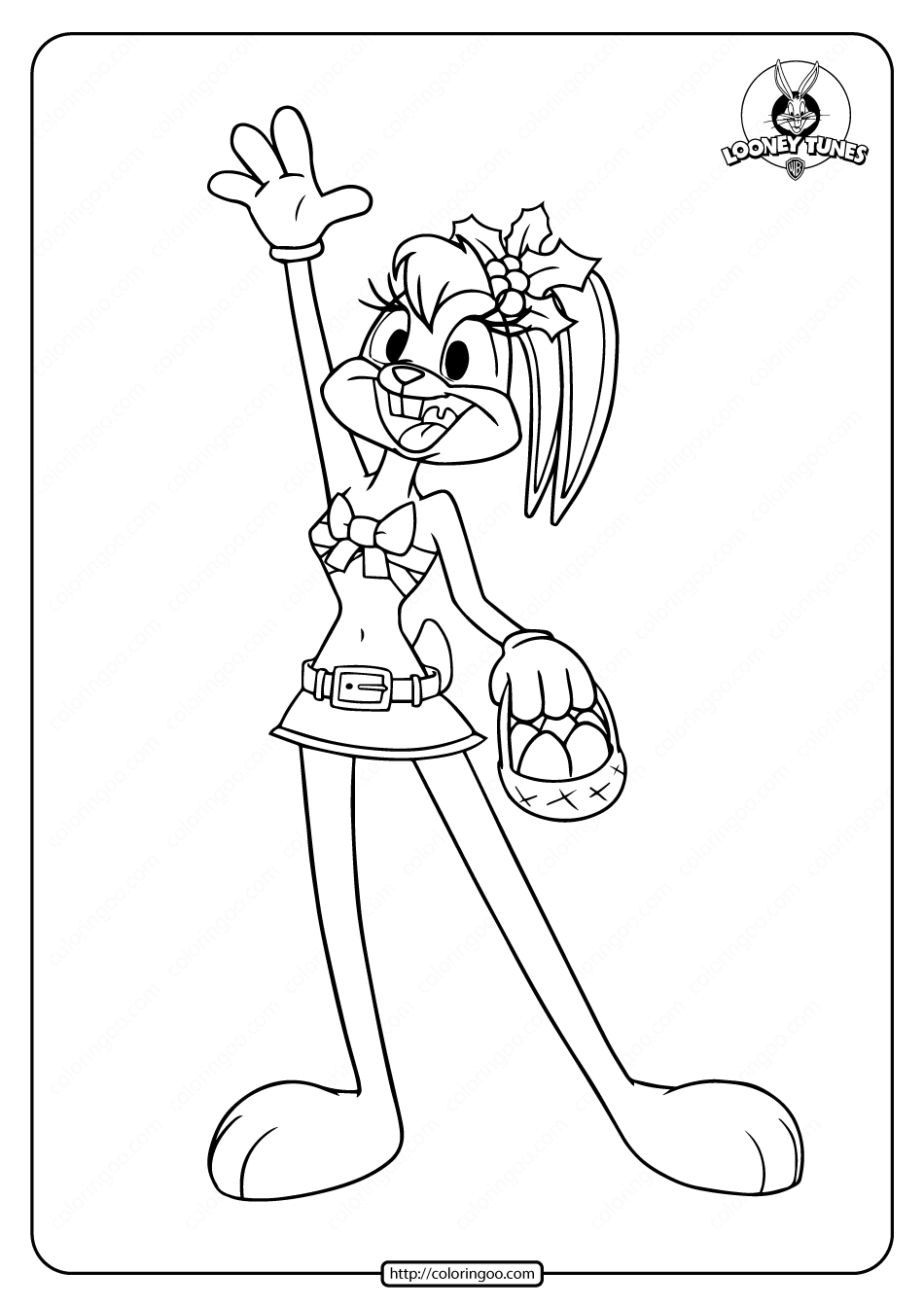 looney tunes lola bunny coloring pages