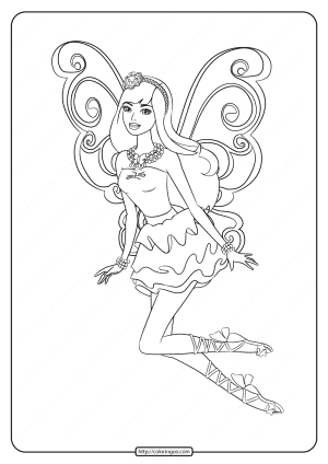printable barbie fairy secret coloring pages 03