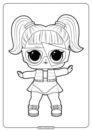 printable lol surprise glamstronaut coloring pages