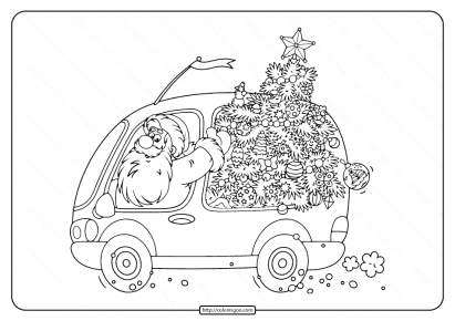 printable santa claus coloring pages for kids