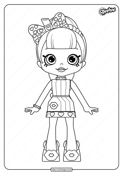 printable shopkins lippy lulu coloring pages