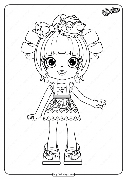 printable shopkins tippy teapot coloring pages