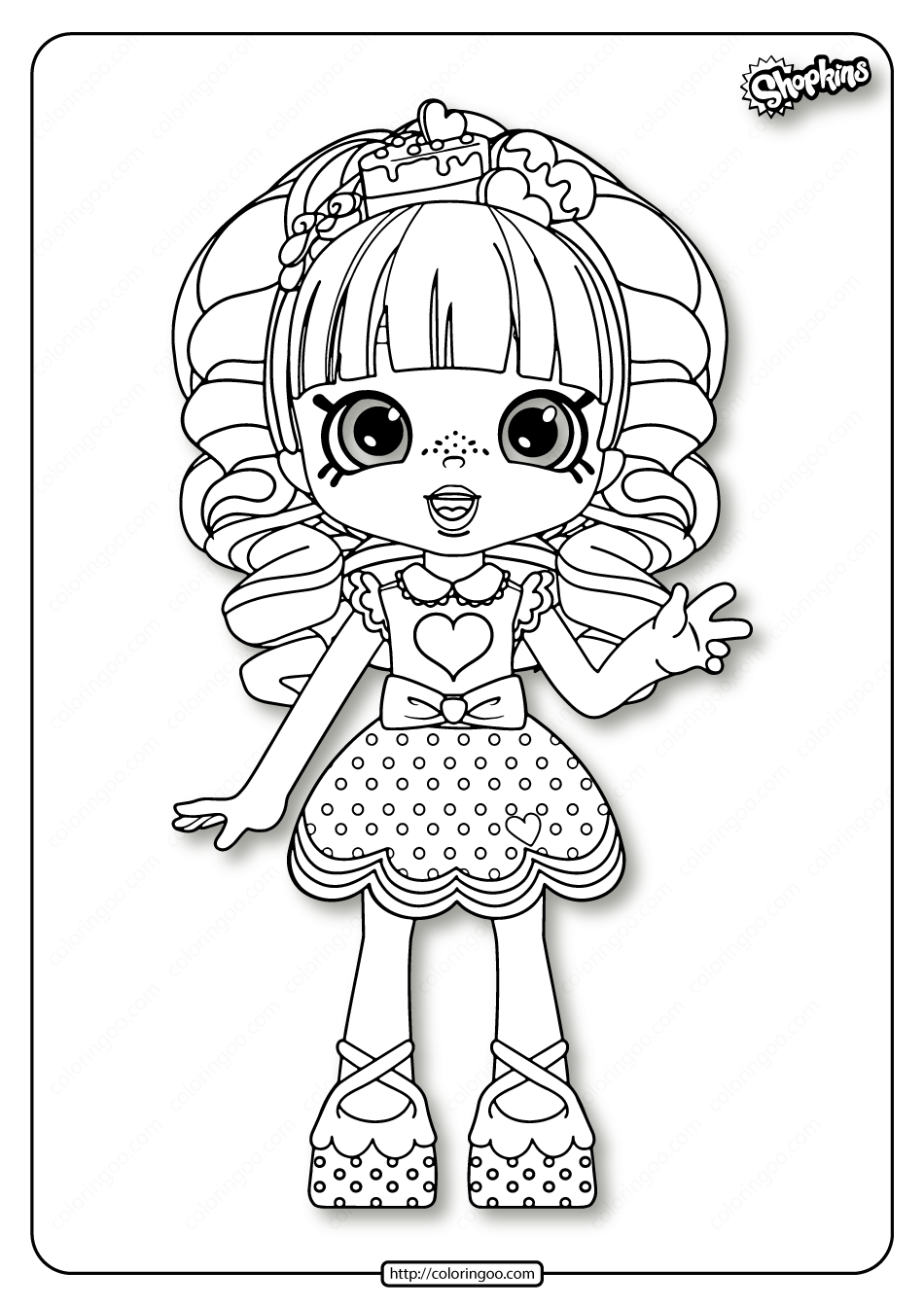 shopkins rainbow kate coloring pages