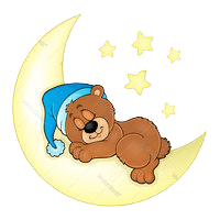 Sleeping Bear on the Moon Coloring Pages