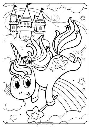 uni creatures unicorn coloring pages