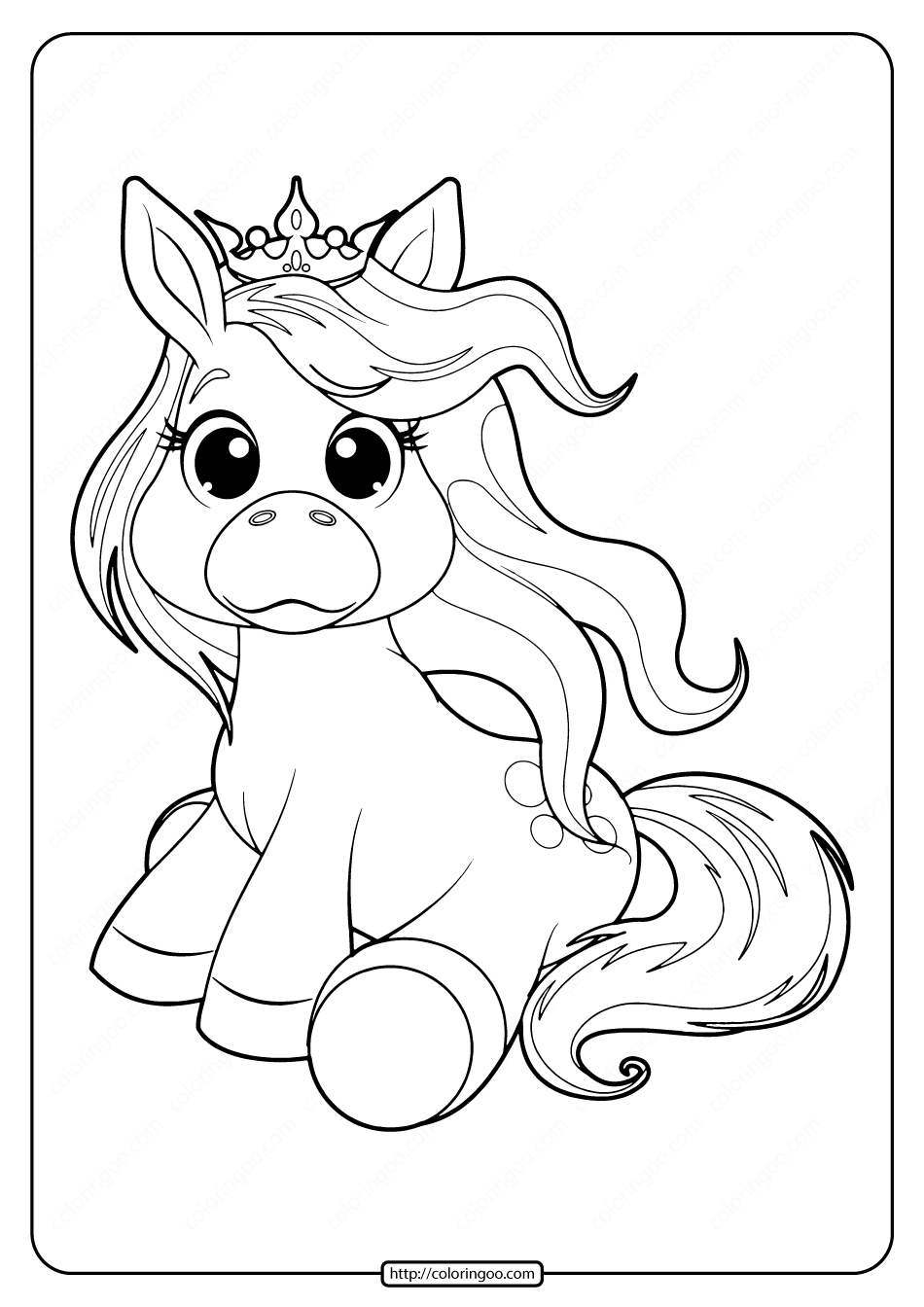 very cute pony coloring pages