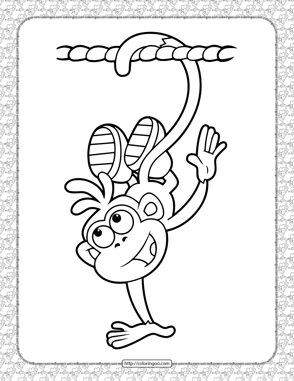boots coloring page